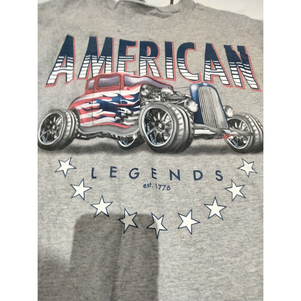 American Legends Men's T-shirt Gray Size Extra Large Hotrod